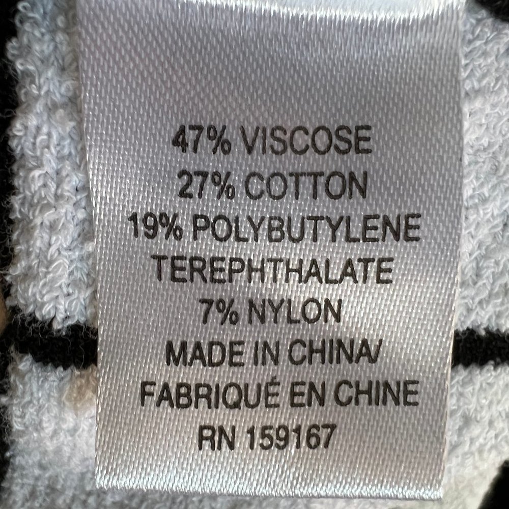 MILLY Black & White Windowpane Knit A-Line Dress – Open Back – Size M - Picture 8 of 16